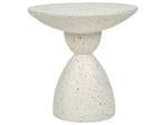 Table d'appoint CAFFI Gris - Blanc - Céramique - 50 x 52 x 50 cm