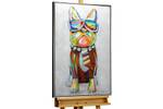 Gerahmtes Acrylbild Mr. Cool Massivholz - Textil - 62 x 92 x 5 cm