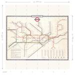 U-Bahn-Karte Londoner Fototapete