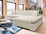 Ecksofa Malwi Cord Beige - Ecke davorstehend rechts