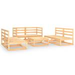 Garten-Lounge-Set (7-teilig) 3009898-1 Braun - Holz