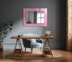 Wandspiegel Rosa Sterne Pink - Glas - 80 x 60 x 1 cm