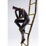 Objet décoratif Elements Climbing Man Noir - Doré - Métal - Matière plastique - 9 x 41 x 9 cm