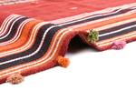 Tapis Jajim CXVIII Rouge - Textile - 147 x 1 x 269 cm