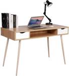Schreibtisch Wayne Braun - Holzwerkstoff - 115 x 77 x 58 cm