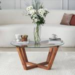 Table basse Arion Marron - En partie en bois massif - 75 x 35 x 75 cm