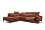 Ecksofa Avena (5-Sitzer mit Relax) Dunkelorange - Ecke davorstehend links