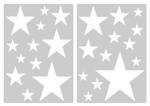Wandtattoo Sterne 25 Stück Mädchen Junge Weiß - Kunststoff - 42 x 30 x 42 cm