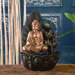 Zimmerbrunnen Buddha Hartha Braun - Kunststoff - 27 x 40 x 27 cm