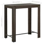 Bartisch 3005005 Braun - Kunststoff - Polyrattan - 61 x 111 x 100 cm