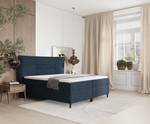 Boxspringbett Koussi I Taschenfederkern Marineblau - Breite: 160 cm