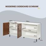 Sideboard modern 148 x 40 x 75cm Braun - Holzwerkstoff - 40 x 75 x 148 cm