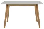 Table à manger Rolf Blanc - Textile - 120 x 76 x 80 cm