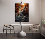 Leinwandbild Fox-Money 100 x 150 cm