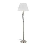 Stehlampe antik Silber - Weiß - Metall - Kunststoff - Textil - 42 x 157 x 42 cm