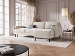 Schlaf-Ecksofa + Box SCOTT 5 Sitzplätze Beige