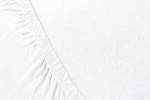 Jersey Spannbettlaken Bettlaken Weiß - Textil - 160 x 32-23 x 200 cm