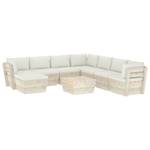 Garten-Lounge-Set (9-teilig) 3016490-20 Weiß - Holzwerkstoff - Holzart/Dekor - 60 x 30 x 60 cm