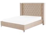 Doppelbett LUBBON Beige - Silber - 209 x 142 x 215 cm