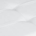 Pouf de rangement pliant repose-pied Blanc