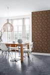 Tapete Blumen 6963 Braun - Naturfaser - Textil - 53 x 1005 x 1005 cm