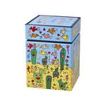 Teedose James Rizzi Desert Life Metall - 8 x 11 x 8 cm