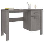 Bureau 3015246 Gris - Bois manufacturé - Bois massif - Bois/Imitation - 113 x 75 x 50 cm