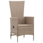 Gartenstühle 2er Set D4633 Beige - Rattan - 62 x 108 x 58 cm