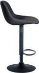 Tabourets de bar Loft Lot de 2 Noir