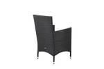 Chaise de jardin Malin lot de 2 Noir