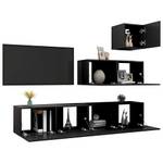 TV-Schrank 4er Set D625 Schwarz