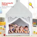 Kinderspielhaus Kinderzelt Grau - Textil - 105 x 140 x 120 cm