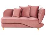 Chaiselongue MERI Eiche Hell - Pink - Armlehne davorstehend links