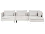 Modulsofa EGERIS 3-tlg Beige - Schwarz - Creme - Armlehne davorstehend rechts