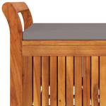 Banc de rangement de jardin 3028198 Gris - Profondeur : 91 cm