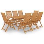 Garten-Essgruppe (9-teilig)  3059566 Braun - Massivholz - Holzart/Dekor - 90 x 75 x 180 cm