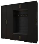 Garderobe Inova 3 Z8 Schwarz - Gold - Gold