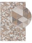 Waschbarer Baumwollteppich Beige - Grau - Naturfaser - 130 x 1 x 190 cm