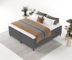 Premium Boxspringbett Theo Anthrazit - Breite: 122 cm