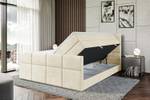 Boxspringbett ARDENI-Z KING Ecru - Breite: 180 cm