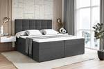 Boxspringbett MARCE Grau - Breite: 180 cm - H4