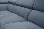 5-Sitzer Ecksofa Matera mit Relax Blau - Ecke davorstehend links