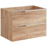 Doppelwaschtisch-Unterschrank 120cm Braun - Holzwerkstoff - 121 x 61 x 46 cm