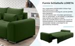 Sofa LORETA 3R Dunkelgrün