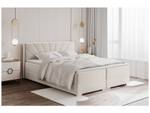 Boxspringbett John Creme - Breite: 186 cm - H3