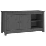 TV-Schrank D871 Grau - Massivholz - 37 x 52 x 103 cm