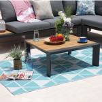 Teppich für den Außenbereich GALAPAGOS Blau - Textil - 90 x 1 x 180 cm