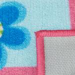 Kinderteppich Hüpfkästchen Blau - Pink - Gelb - Kunststoff - Textil - 67 x 1 x 179 cm