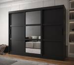 SCHWEBETÜRENSCHRANK MIROR Breite: 250 cm - Schwarz