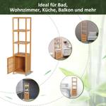 Badezimmerregal 834-150 Braun - Bambus - 33 x 140 x 36 cm